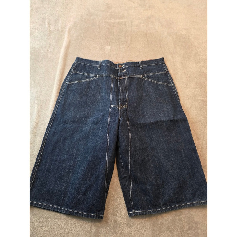 Vintage Marithe Francois Girbaud Denim Shorts Mens Size 42 Blue Baggy Y2K
